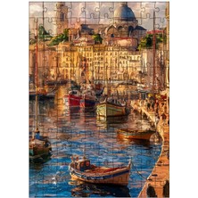 Karizma Tablo Ahşap Mdf Puzzle Yapboz Deniz Kenarı Manzarası 120 Parça 25*35 cm