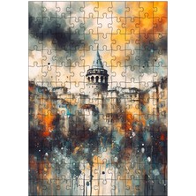 Ekart Ahşap Mdf Puzzle Yapboz Şehir Silüeti 120 Parça 25*35 cm