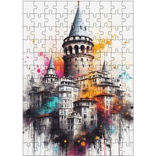 Ekart Ahşap Mdf Puzzle Yapboz Galata Kulesi 120 Parça 25*35 cm