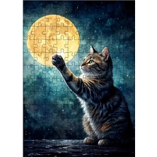 Ekart Ahşap Mdf Puzzle Yapboz Ayı Yakalayan Kedi 120 Parça 25*35 cm