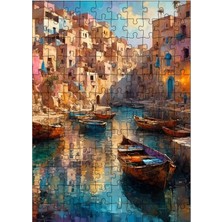 Ekart Ahşap Mdf Puzzle Yapboz Sicilya Sokakları 120 Parça 25*35 cm