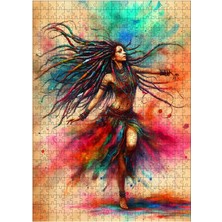 Ekart Ahşap Mdf Puzzle Yapboz Renk Saçan Dansçı 500 Parça 50*70 cm