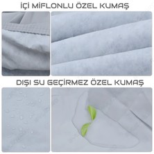 Luxe Sym Fiddle Iii 200I Arka Çanta Uyumlu Miflonlu Motor Branda Örtü Miflonlu Premium 4 Mevsim Koruma Gri Taşıma Çantalı