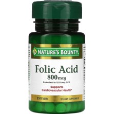 Nature's Bounty Nature's Bounty, Folic Acid, 800 Mcg, 250 Tablet