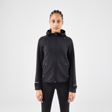 Kiprun Kadın Koşu Ceketi - Siyah/Füme - KIPRUN RUN 500 Warm