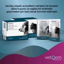 VetQom Seniqa Kedi ve Küçük Irk Köpek – Bilişsel ve Nörolojik Fonksiyon Destekleyici – 30 Saşe