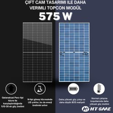 HT-Saae 575W Topcon  Solar Panel – En Yeni Teknoloji Yüksek Verim ve Dayanıklı 5 Li Set