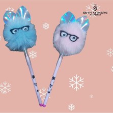 2 Adet Peluş Başlıklı Yumurtlayan Kurşun Kalem