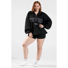 Kadın Oversize Sweatshirt 3 Iplik