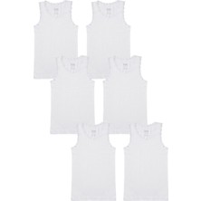 Bross Kız Çocuk  Pamuk 6lı Dantelli Atlet 1134 ONL-02607