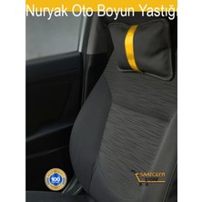 Narnuga Chevrolet Oto Modellerine Uygun Koltuk Boyun Yastığı Sarı Şerit 2 Adet