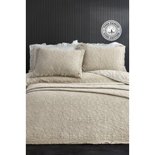 Evlen Home Collection Pamuk Çift Kişilik Özel Taş Yıkama Yatak Örtüsü Lüks Yumuşak Dayanıklı Modern Rabio