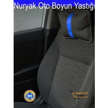 Narnuga Dodge Oto Modellerine Uygun Koltuk Boyun Yastığı Mavi Şerit 2 Adet