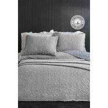 Evlen Home Collection Pamuk Çift Kişilik Özel Taş Yıkama Yatak Örtüsü Lüks Yumuşak Dayanıklı Modern Rabio