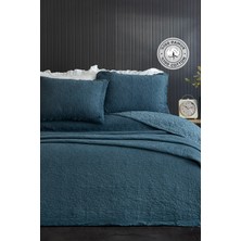 Evlen Home Collection Pamuk Çift Kişilik Özel Taş Yıkama Yatak Örtüsü Lüks Yumuşak Dayanıklı Modern Rabio