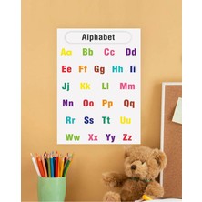 Alphabet-Harfler Ingilizce Çocuk Eğitim Tekli Pvc Poster 30X42 cm