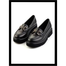 Bambi Siyah   Kadın Loafer Ayakkabı K01257069509