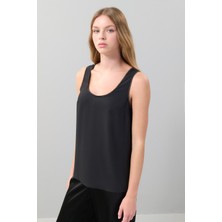 U Yaka Bluz Siyah K2513024_001