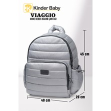 Kinder Baby Viaggio Termal Biberon Çantalı ve Alt Açma Pedli Suya Dayanıklı Bebek Bakım Çantası