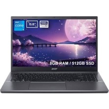 ACER Extensa 15 NX.EGYEY.007 EX215-55 Intel Core i5-1235U 8GB DDR4 512GB SSD 15.6 inç Full HD Linux Laptop