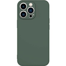 noktaks - Apple iPhone 13 Pro - Kılıf İçi Kadife Koruyucu Mara Lansman Kapak - Koyu Yeşil - T18537