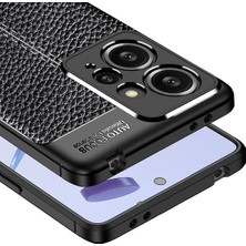 Kilifone - Xiaomi Redmi Note 12 4g - Kılıf Deri Görünümlü Auto Focus Karbon Niss Silikon Kapak