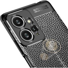 Kilifone - Xiaomi Redmi Note 12 4g - Kılıf Deri Görünümlü Auto Focus Karbon Niss Silikon Kapak