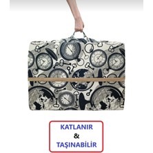 Mor Minder Katlanır Yer Yatağı Tek Kişilik Sünger Minder Yatak 90X190X 10 cm Gri Kalın Süngersaatdesen