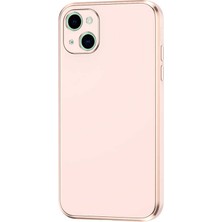 Mutcase - Apple iPhone 13 - Kılıf Parlak Renkli Bark Silikon Kapak - Rose Gold