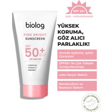 Biolog Pink Bright Yüksek Korumalı Pembe Güneş Kremi 50 Ml.