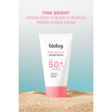 Biolog Pink Bright Yüksek Korumalı Pembe Güneş Kremi 50 Ml.