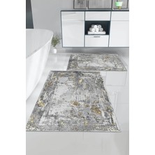 Marsa Olivia Yıkanabilir Kaymaz Taban 2li Banyo Paspası 60X100-50X80