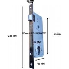 Tursan Silindirli Gömme Kilit 35 mm