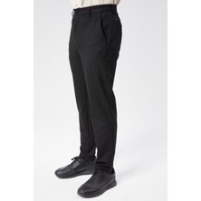 Braccas Erkek Chino Arka Cep Fleto Klasik Pantolon Siyah