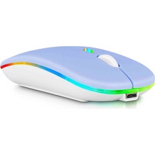 Huawei Matepad 11.5 Inç 2023 Uyumlu Rgb Işıklı (7 Renkli)  Bluetooth & Wireless Türkçe Klavye Mouse Seti Design By Newface