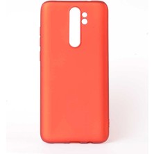 Mutcase - Xiaomi Redmi Note 8 Pro - Kılıf Mat Soft Premier Silikon Kapak - Kırmızı