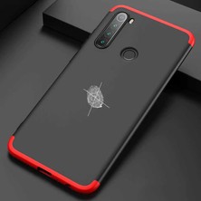 Mutcase - Xiaomi Redmi Note 8 - Kılıf Parmak Izi Yapmayan 3 Parça Ays Kapak - Mavi