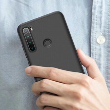 Mutcase - Xiaomi Redmi Note 8 - Kılıf Parmak Izi Yapmayan 3 Parça Ays Kapak - Mavi