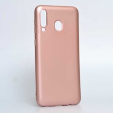 ZORE Samsung Galaxy M30 - Kılıf Mat Soft Premier Silikon Kapak - Rose Gold