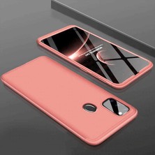 Mutcase - Samsung Galaxy M30S - Kılıf Parmak Izi Yapmayan 3 Parça Ays Kapak - Rose Gold