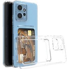 Mutcase - Xiaomi Redmi Note 12 5g - Kılıf Kartlıklı Şeffaf Setra Clear Silikon Kapak