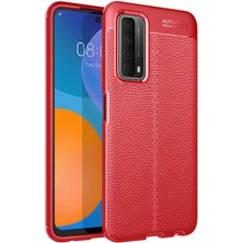 Mutcase - Huawei P Smart 2021 - Kılıf Auto Focus Karbon Niss Silikon Kapak - Siyah