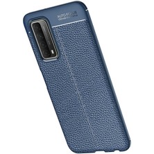 Mutcase - Huawei P Smart 2021 - Kılıf Auto Focus Karbon Niss Silikon Kapak - Kırmızı