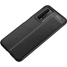 Mutcase - Huawei P Smart 2021 - Kılıf Auto Focus Karbon Niss Silikon Kapak - Kırmızı