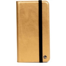 Mutcase - Xiaomi Redmi Note 10 Pro - Kılıf 360 Full Koruma Kapakli Kartlikli Kart Bölmeli Multi Cüzdan Kilif - Gold