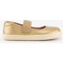 Hopfrög Smart Walker Mary Jane Altın Yıldız Barefoot Kız Babet Ayakkabı