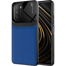 Mutcase - Xiaomi Redmi Note 9 4g - Kılıf Deri Görünümlü Parlak Mika Tasarımlı Emiks Kapak - Siyah