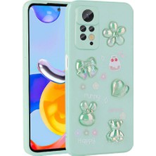 Mutcase - Xiaomi Redmi Note 12 Pro 4g - Kılıf Kabartma Figürlü Parlak Toys Silikon Kapak - Açık Yeşil