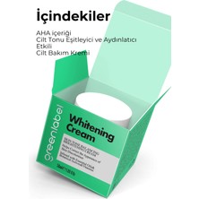 Green Label Aha İçeren Cilt Beyazlatıcı - Renk Tonu Eşitleyici Cilt Kremi 50ml.