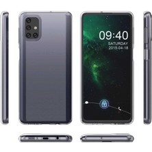 Mutcase - Samsung Galaxy M51 - Kılıf Şeffaf Soft Slim Fitt Süper Silikon Kapak